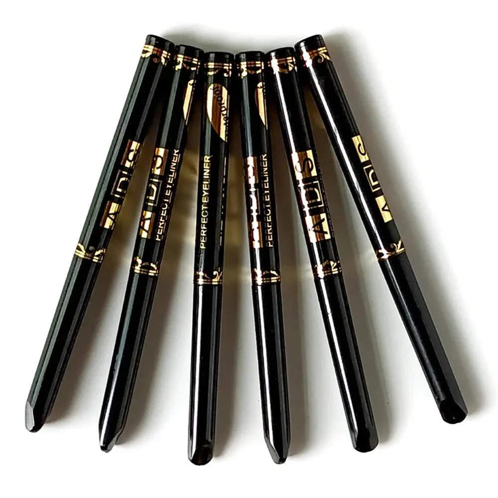2-Pack Waterproof Eyeliner Pencils – Black & Brown Smudge-Proof Ladies Fashion Flora
