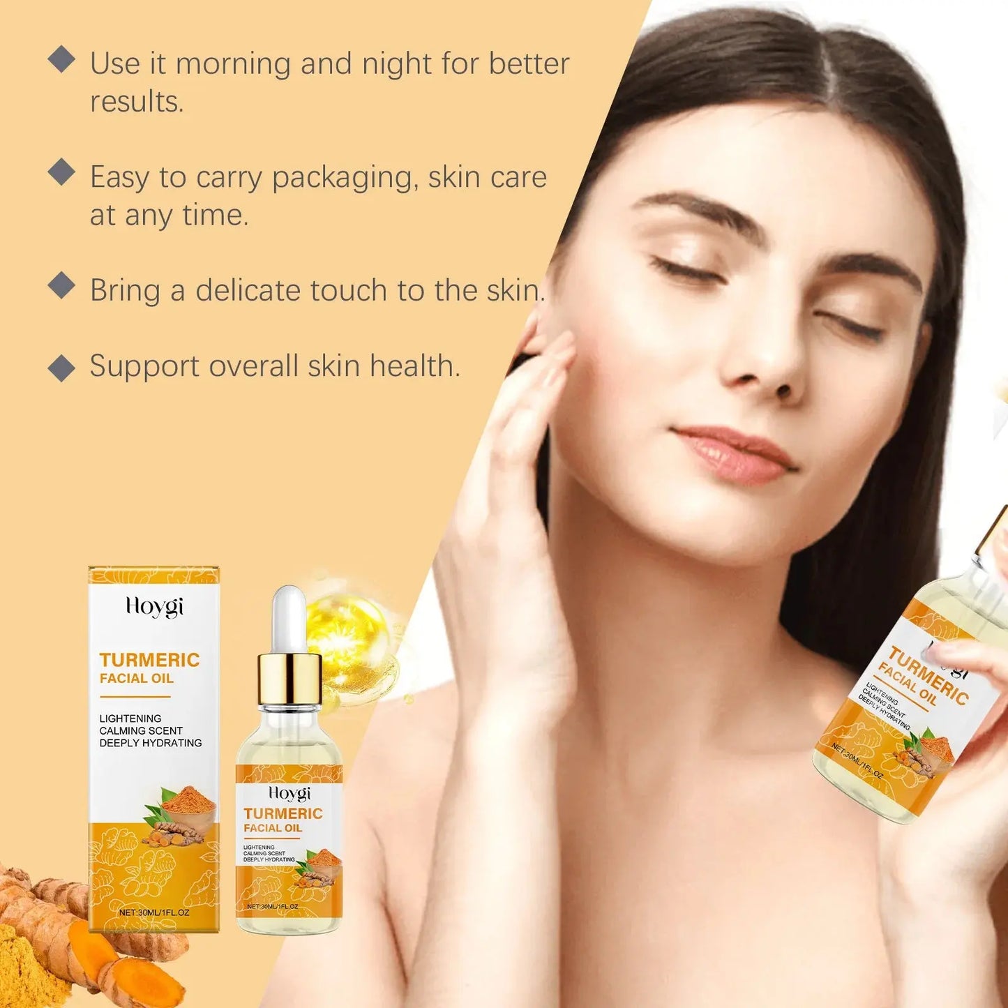 Turmeric Skincare Set – Body Soap for Acne & Dark Spot Removal Ladies Fashion Flora