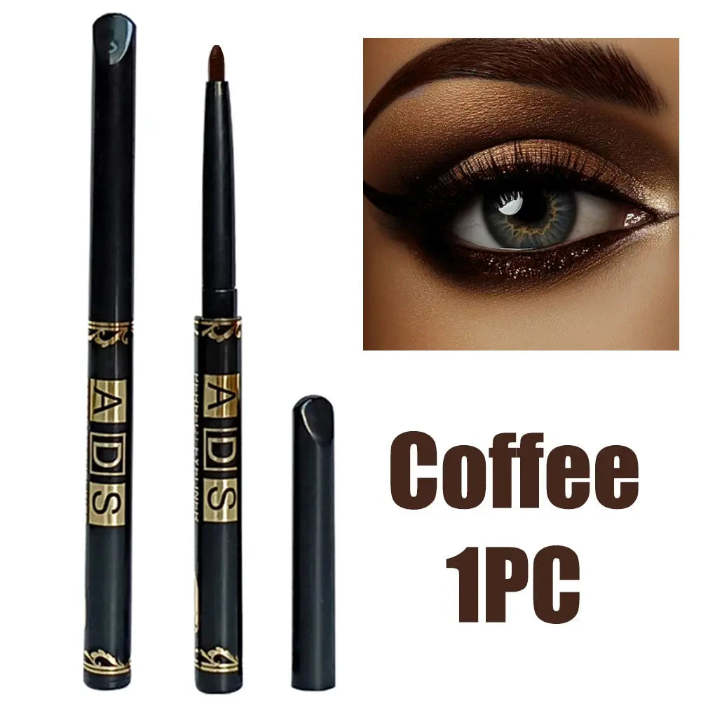 2-Pack Waterproof Eyeliner Pencils – Black & Brown Smudge-Proof  Ladies Fashion Flora