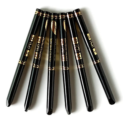 2-Pack Waterproof Eyeliner Pencils – Black & Brown Smudge-Proof  Ladies Fashion Flora