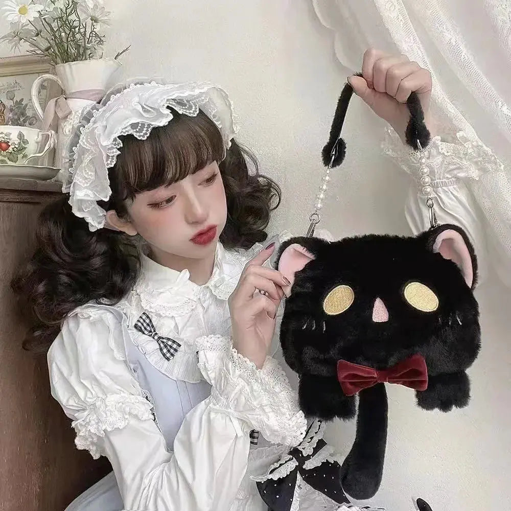 Cute Large Capacity Plush Bag – Soft Women’s Handbag  Ladies Fashion Flora
