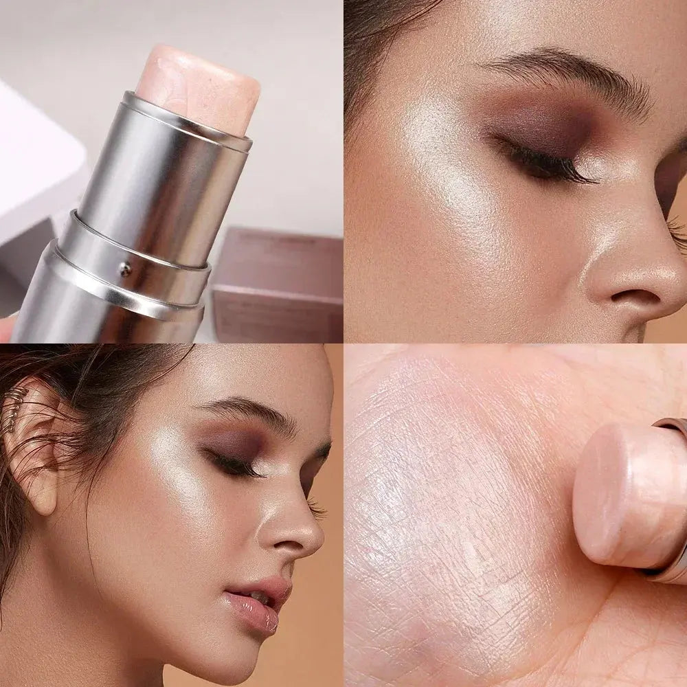4-Color Shimmer Highlighter & Blush Stick – Face & Body Makeup  Ladies Fashion Flora