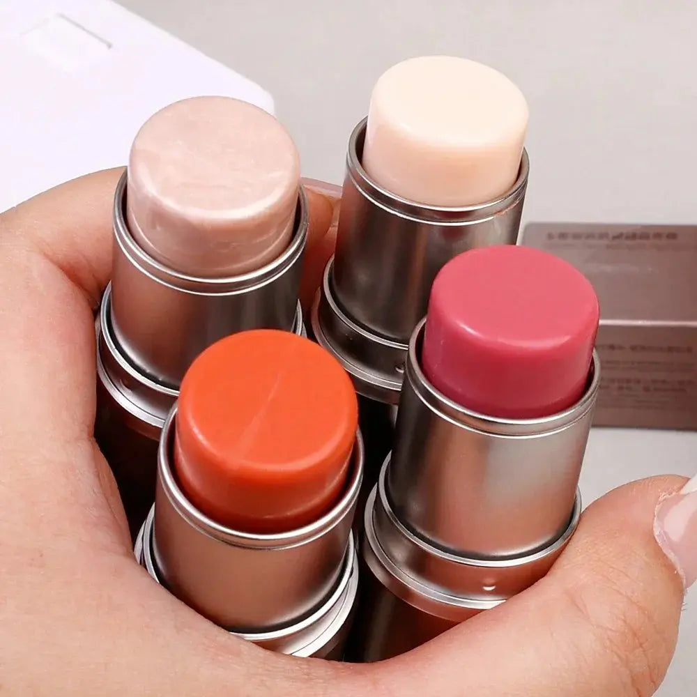 4-Color Shimmer Highlighter & Blush Stick – Face & Body Makeup  Ladies Fashion Flora