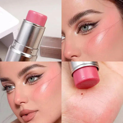 4-Color Shimmer Highlighter & Blush Stick – Face & Body Makeup  Ladies Fashion Flora