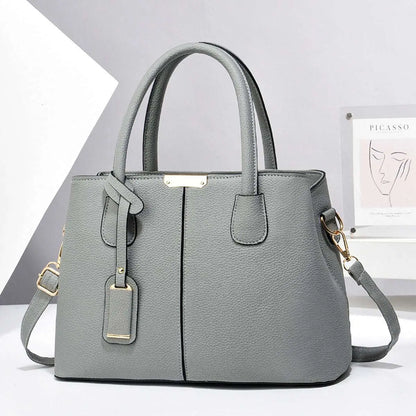 Women’s PU Leather Large Capacity Tote Bag – Stylish Handbag for Ladies Ladies Fashion Flora