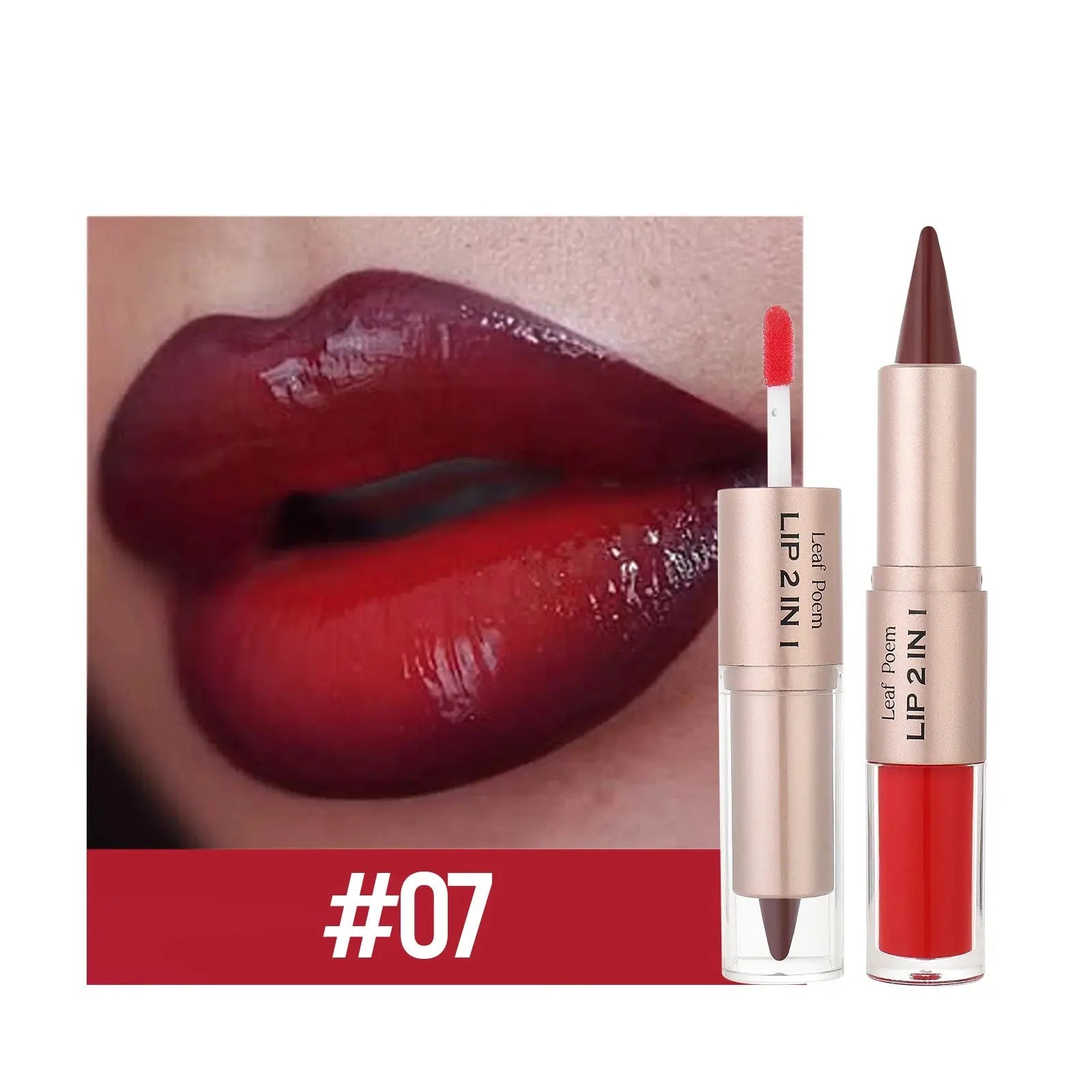 Double-Ended Lip Liner Pencil – Black & Brown Tapered Contour  Ladies Fashion Flora