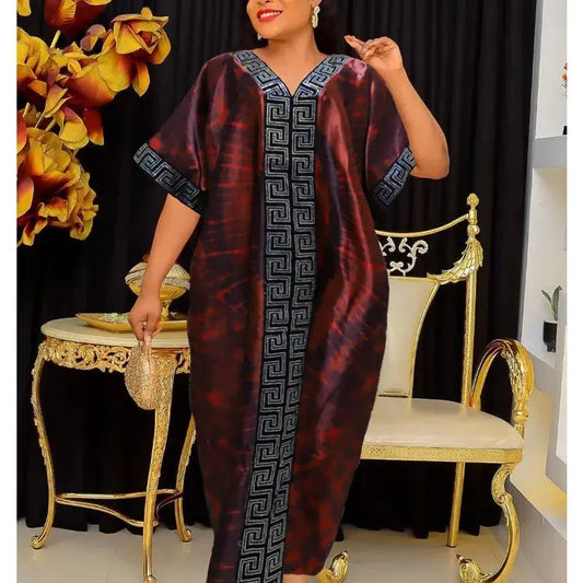 BUBU Two-Piece Dress – Elegant African Women’s Custom Outfit  Ladies Fashion Flora