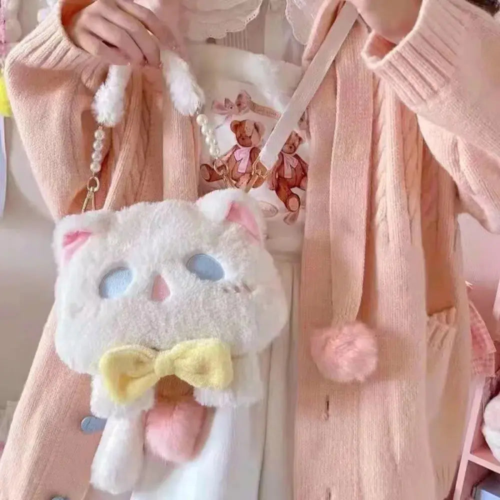 Cute Large Capacity Plush Bag – Soft Women’s Handbag  Ladies Fashion Flora