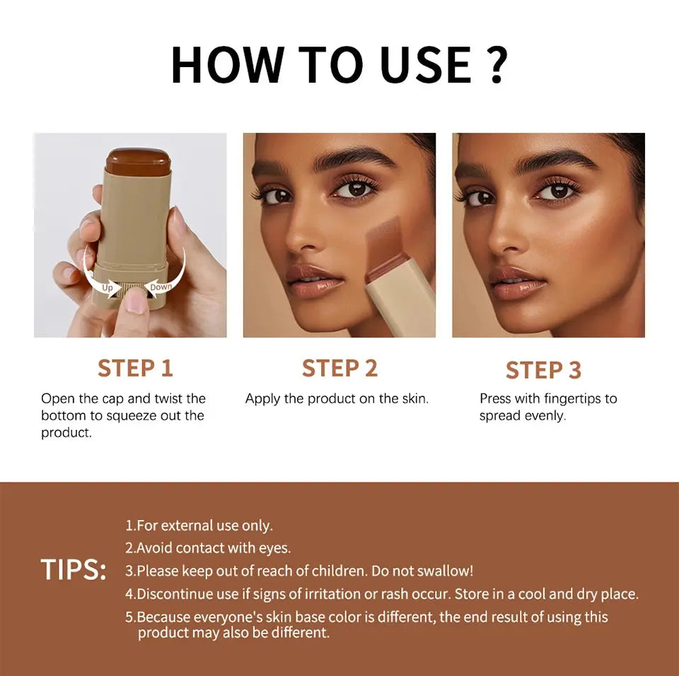 Eraser Foundation Stick – Serum-Infused Makeup Stick  Ladies Fashion Flora