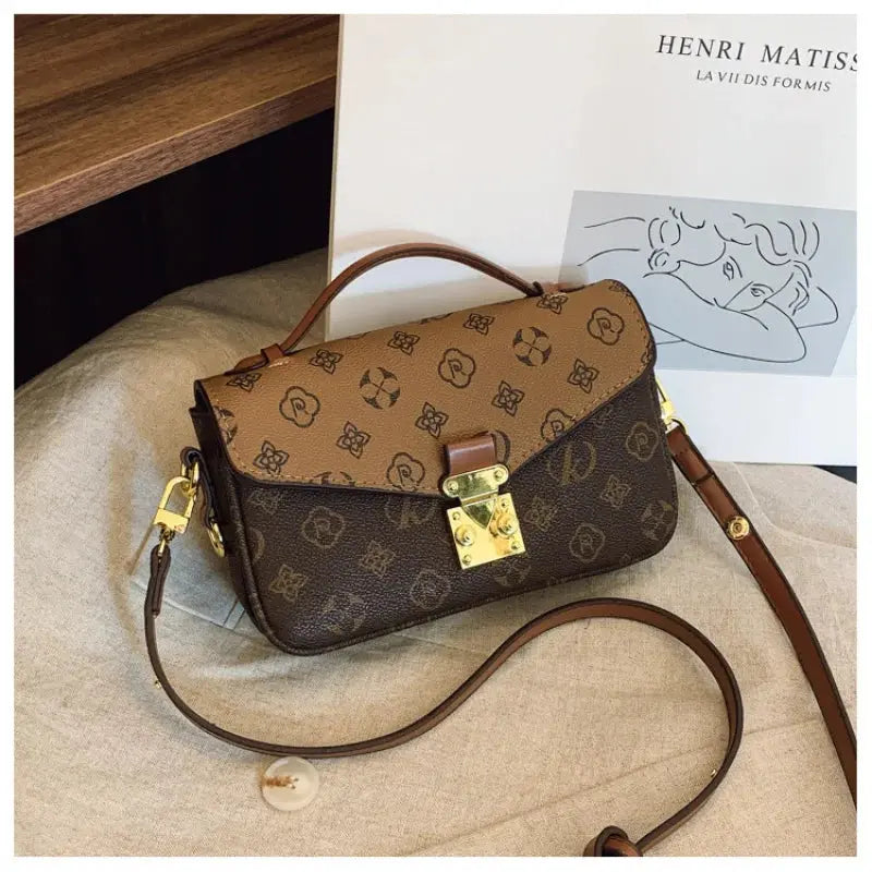 Fashion Printed Women’s Square Bag 2025 – Korean Style Handbag  Ladies Fashion Flora