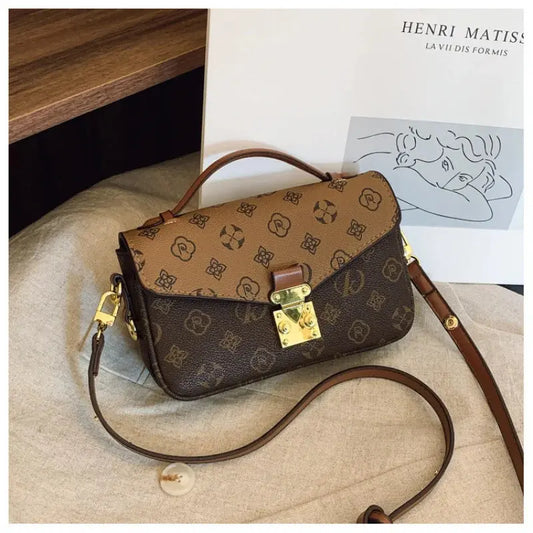 Fashion Printed Women’s Square Bag 2025 – Korean Style Handbag  Ladies Fashion Flora