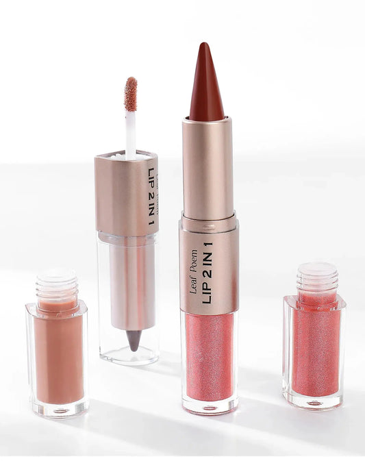 Double-Ended Lip Liner Pencil – Black & Brown Tapered Contour  Ladies Fashion Flora