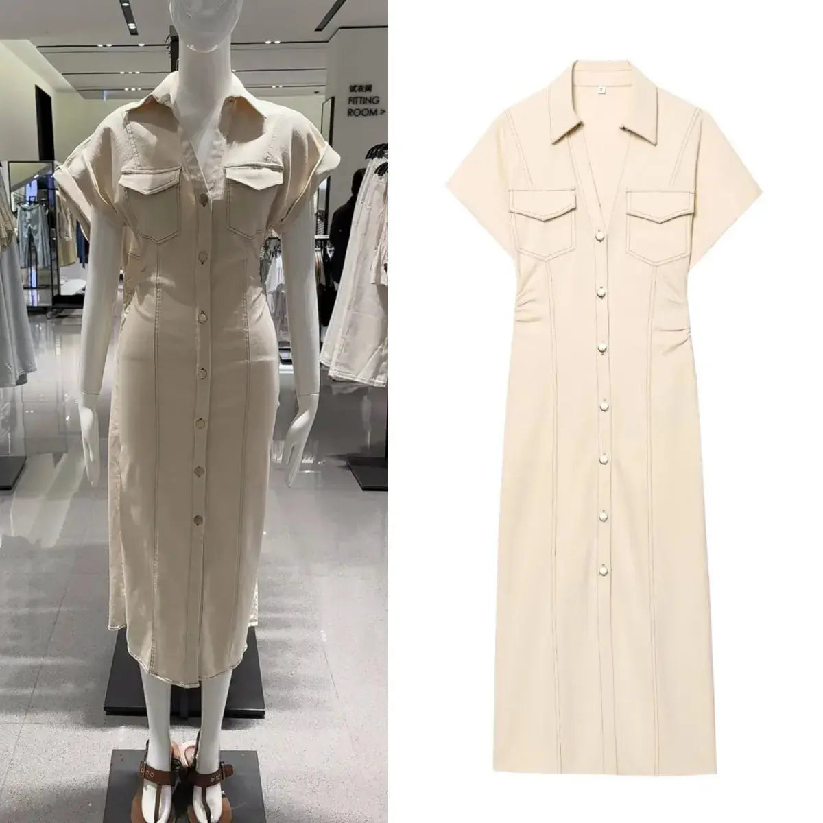 ETJ 2025 summer new TRAF women's elegant ETJ 2025  Ladies Fashion Flora