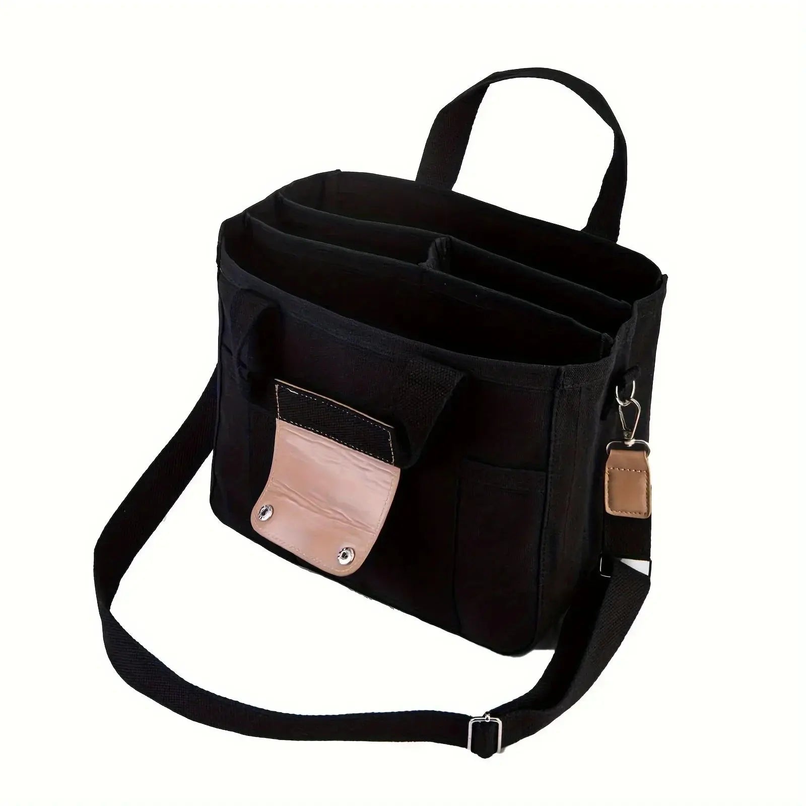 Ladies Canvas Handbag Multi Pocket Large Capacity Tote Bag  Ladies Fashion Flora