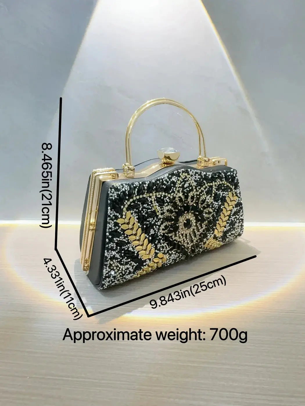 Ladies’ Diamond Handbag – Elegant Women’s Evening Clutch  Ladies Fashion Flora