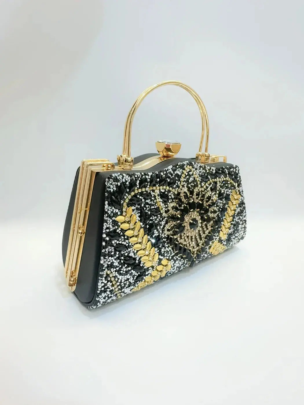 Ladies’ Diamond Handbag – Elegant Women’s Evening Clutch  Ladies Fashion Flora