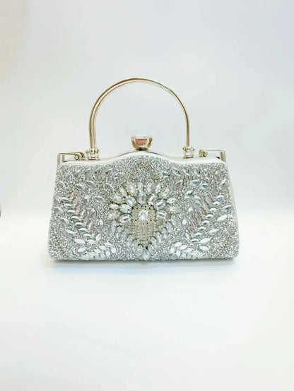 Ladies’ Diamond Handbag – Elegant Women’s Evening Clutch  Ladies Fashion Flora