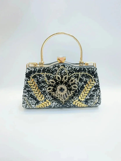 Ladies’ Diamond Handbag – Elegant Women’s Evening Clutch  Ladies Fashion Flora