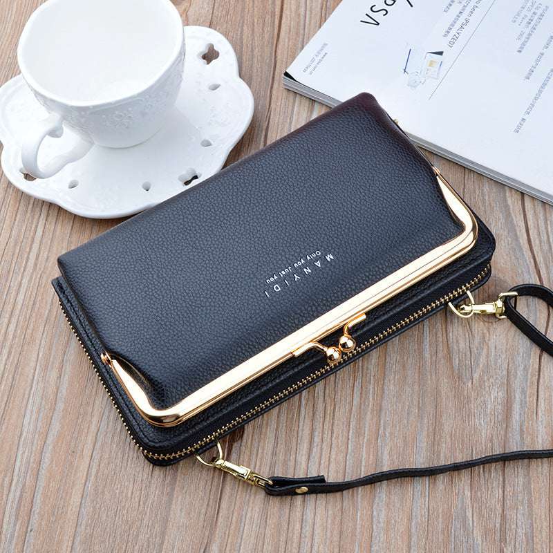 Women’s Lock Crossbody Bag – Shoulder Clutch for Mobile & Essentials Ladies Fashion Flora