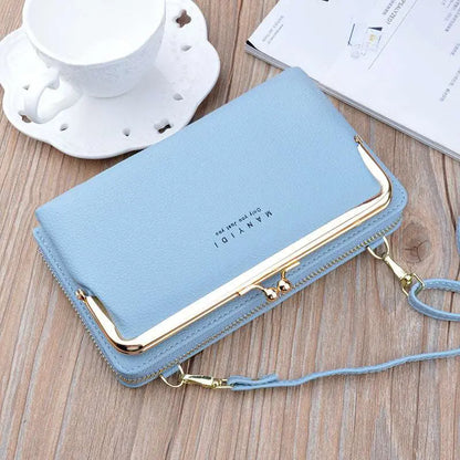 Women’s Lock Crossbody Bag – Shoulder Clutch for Mobile & Essentials Ladies Fashion Flora