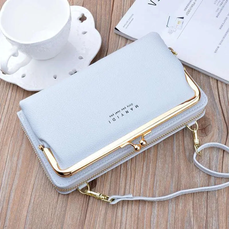 Women’s Lock Crossbody Bag – Shoulder Clutch for Mobile & Essentials Ladies Fashion Flora