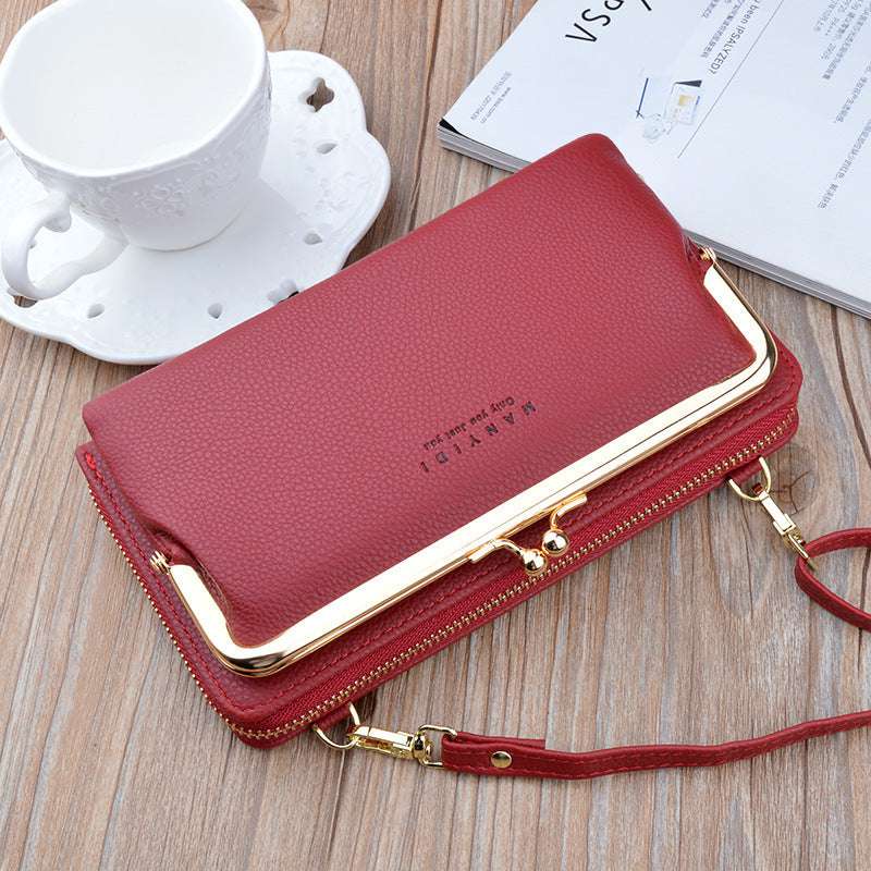 Women’s Lock Crossbody Bag – Shoulder Clutch for Mobile & Essentials Ladies Fashion Flora