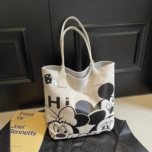 Mickey Graffiti Women’s Shoulder Bag – Large Capacity Handbag  Ladies Fashion Flora
