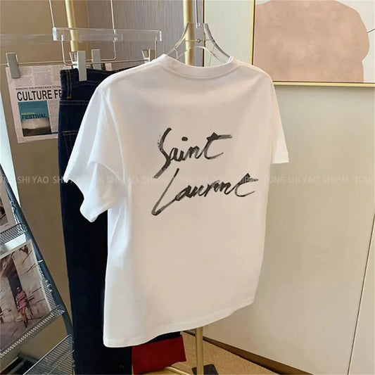Women’s Oversize Short-Sleeve T-Shirt – Casual Loose Fit Top  Ladies Fashion Flora