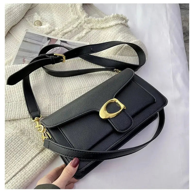 Retro 25cm Women’s Luxury Square Shoulder Bag – Stylish Handbag  Ladies Fashion Flora