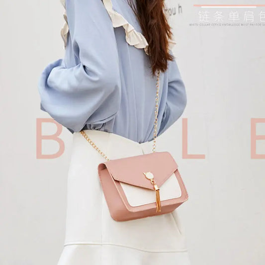 Cute Cat Bag – Small Tassel Messenger Chain Shoulder Purse  Ladies Fashion Flora