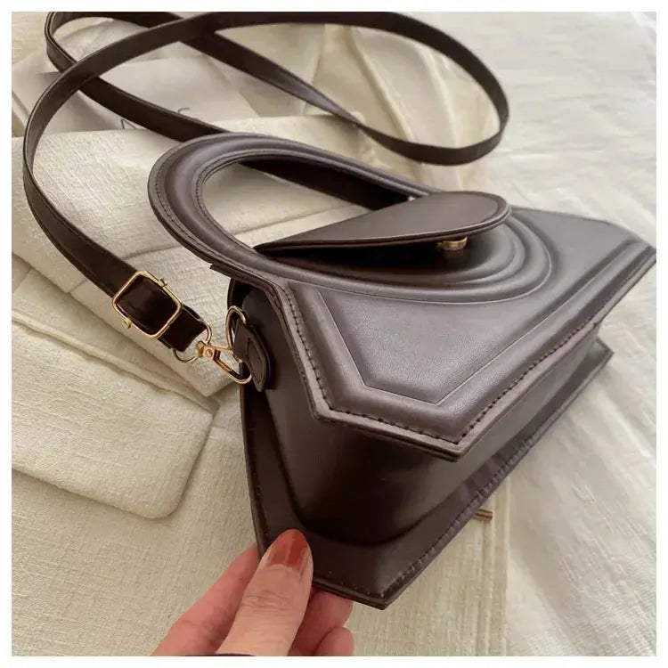 Elegant PU Leather Tote Bag – Solid Color Handbag for Women  Ladies Fashion Flora