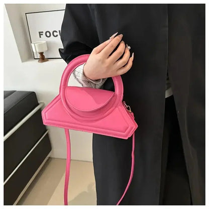 Elegant PU Leather Tote Bag – Solid Color Handbag for Women  Ladies Fashion Flora