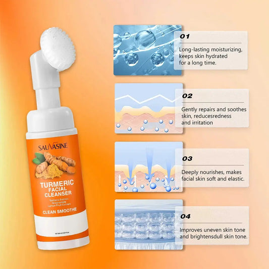 Turmeric Facial Cleanser – Hydrating & Moisturizing Face Wash  Ladies Fashion Flora