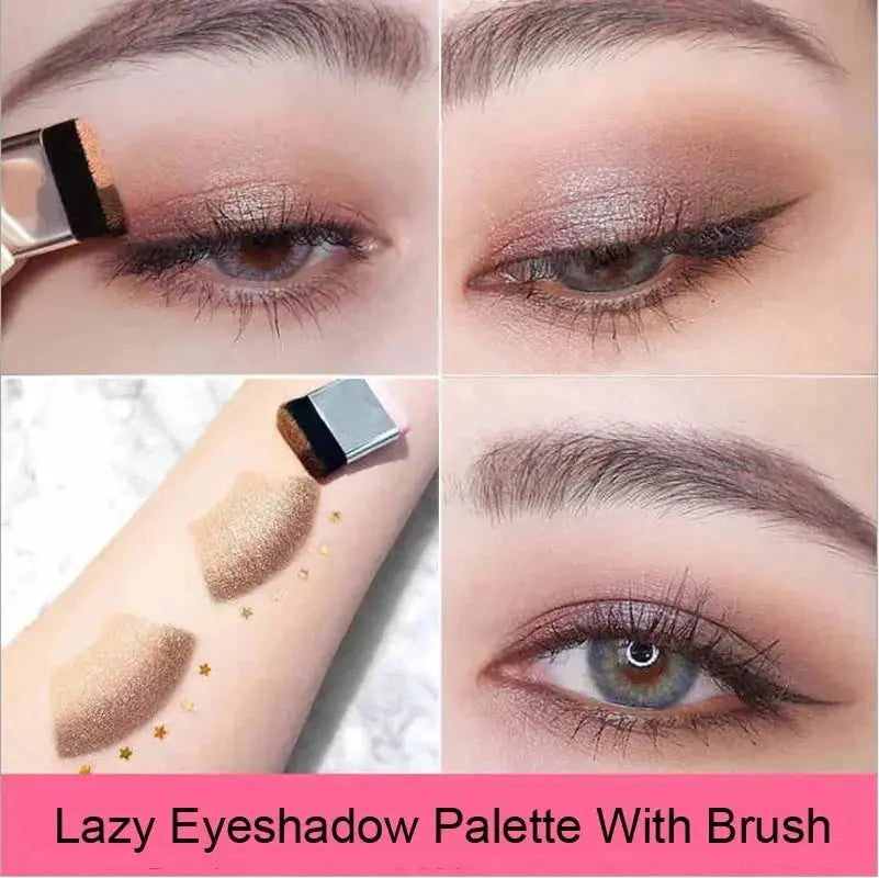 Two-Color Matte Eyeshadow – Double Small Box Palette for Easy Application  Ladies Fashion Flora
