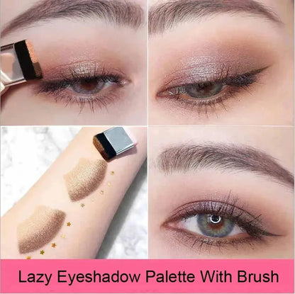 Two-Color Matte Eyeshadow – Double Small Box Palette for Easy Application  Ladies Fashion Flora