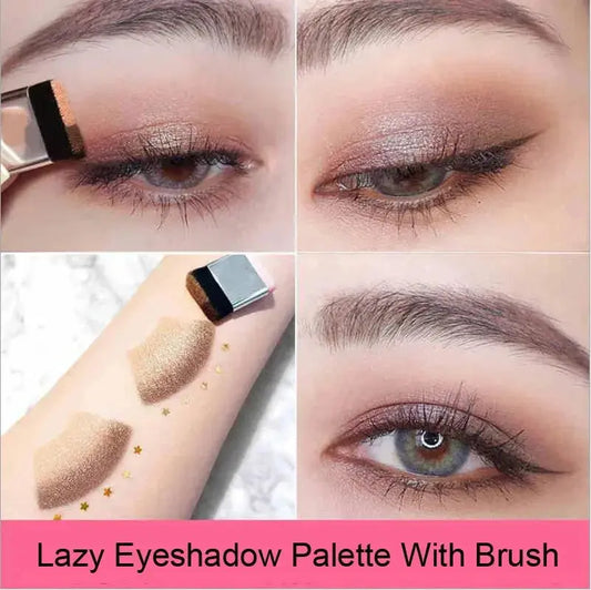 Two-Color Matte Eyeshadow – Double Small Box Palette for Easy Application  Ladies Fashion Flora