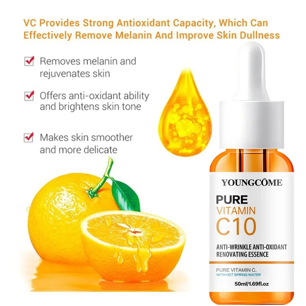 Vitamin C & Hyaluronic Acid Facial Serum – Brighten Dark Skin & Hydrate  Ladies Fashion Flora