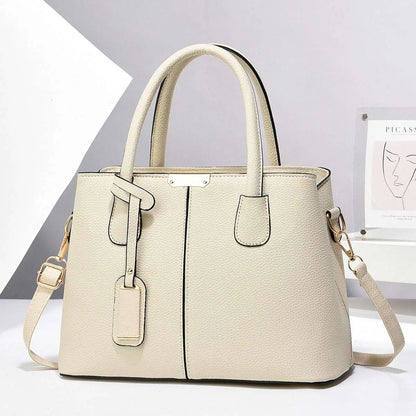 Women’s PU Leather Large Capacity Tote Bag – Stylish Handbag for Ladies Ladies Fashion Flora