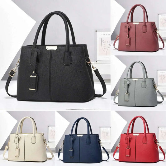 Women’s PU Leather Large Capacity Tote Bag – Stylish Handbag for Ladies Ladies Fashion Flora