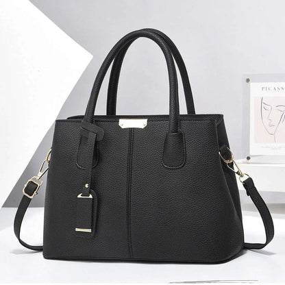 Women’s PU Leather Large Capacity Tote Bag – Stylish Handbag for Ladies Ladies Fashion Flora