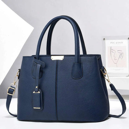 Women’s PU Leather Large Capacity Tote Bag – Stylish Handbag for Ladies Ladies Fashion Flora