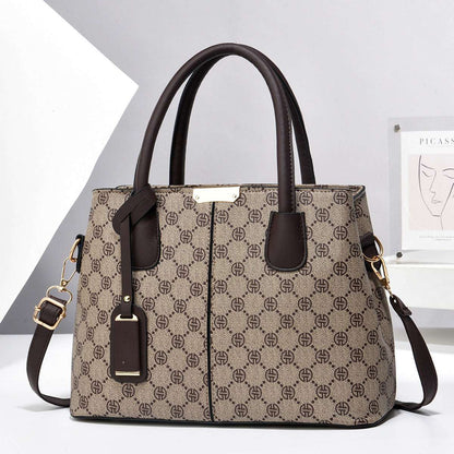 Women’s PU Leather Large Capacity Tote Bag – Stylish Handbag for Ladies Ladies Fashion Flora